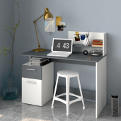 Birou DTD alb grafit Platon 121.5x55x109.5 cm