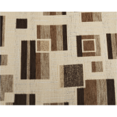 Canapea extensibila cu tapiterie textil maro  Patryk 215x78x75 cm