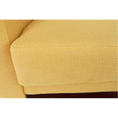 Canapea extensibila cu tapiterie textil mustar Arkadia 200x85x85 cm