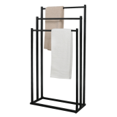 Suport prosoape metal negru Poldo 44x21.5x86 cm