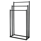 Suport prosoape metal negru Poldo 44x21.5x86 cm