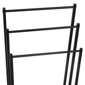Suport prosoape metal negru Poldo 44x21.5x86 cm