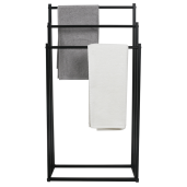 Suport prosoape metal negru Poldo 44x21.5x86 cm