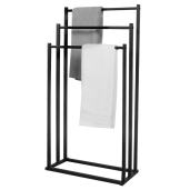 Suport prosoape metal negru Poldo 44x21.5x86 cm