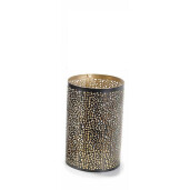 Suport lumanare metal negru auriu Ø 10 x 15,5 H