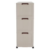 Dulap pliabil alb maro plastic Posa 60,5x38x103,5 cm