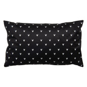 Fata perna textil alb negru Catelus 30x50 cm
