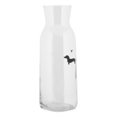 Carafa sticla neagra transparenta Catelus Ø 9x25 cm / 1000 ml