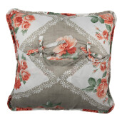 Set 2 fete perne textil multicolor Flowers 40x40 cm