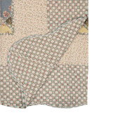 Cuvertura textil matlasat multicolor Flowers 180x250 cm