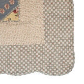 Cuvertura textil matlasat multicolor Flowers 180x250 cm
