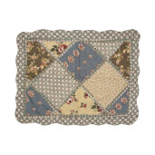 Cuvertura textil matlasat multicolor Flowers 180x250 cm