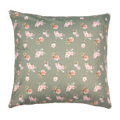 Fata perna textil matlasat Flowers 50x50 cm
