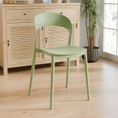 Scaun stivuibil plastic verde Radana 44x47x77 cm