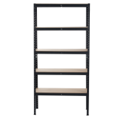 Raft pardoseala mdf stejar metal negru Radman 90x40x180 cm