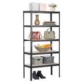 Raft pardoseala mdf stejar metal negru Radman 90x40x180 cm