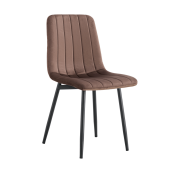 Scaun catifea maro negru Ramita 45x54x86.5 cm