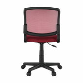 Scaun birou rosu negru Ramiza 47x42x90 cm