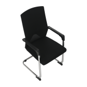 Scaun conferinta negru Ravil 57x60x102 cm