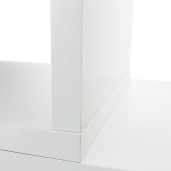 Raft din pal alb Kloe 125x33x188 cm