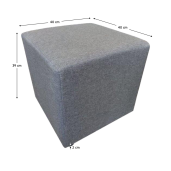 Taburet tesatura Savana gri Regor 40x40x39 cm