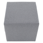 Taburet textil gri deschis Regor 40x40x39 cm