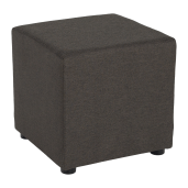 Taburet textil gri-maro Regor 40x40x39 cm