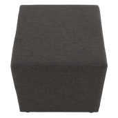 Taburet textil gri-maro Regor 40x40x39 cm