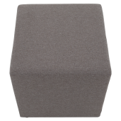 Taburet textil gri-bej Regor 40x40x39 cm