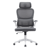 Scaun birou gri alb Renard 65x65x122-132 cm