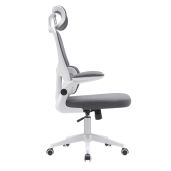 Scaun birou gri alb Renard 65x65x122-132 cm