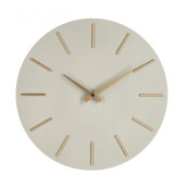 Ceas perete bej auriu Timeline 40x5 cm