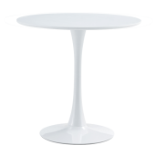 Masa dining MDF metal alb mat Reventon 80x74 cm