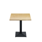 Masa metal negru DTD laminat stejar sonoma Rinaldo 70x70x75 cm