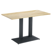 Masa metal negru DTD laminat stejar sonoma Rinaldo 120x60x75 cm