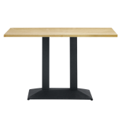 Masa metal negru DTD laminat stejar sonoma Rinaldo 120x60x75 cm