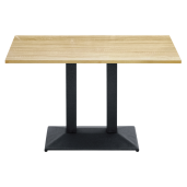 Masa metal negru DTD laminat stejar sonoma Rinaldo 120x60x75 cm