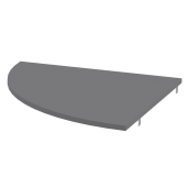 Etajera DTD grafit Rioma 80x2,2x80 cm