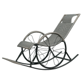 Fotoliu balansoar ratan metal gri Rokin 61x149x90 cm