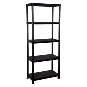 Raft pardoseala plastic negru Romen 60x30x173 cm