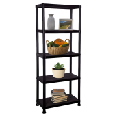 Raft pardoseala plastic negru Romen 60x30x173 cm