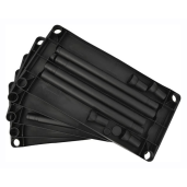 Raft pardoseala plastic negru Romen 60x30x173 cm