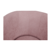 Set fotoliu cu taburet tapiterie textil roz Rose 65x60x77 cm