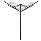 Uscator haine de gradina, fier negru 205x145x190 cm