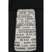 Canapea extensibila textil negru Elize 196x87x75 cm 