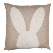 Set 2 fete perne textil bej maro Iepuras Paste 45x45 cm