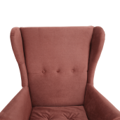 Fotoliu roz nuc Rufino 82x92x104 cm