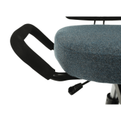Scaun birou ergonomic gri negru Rufus 68x61x78-90 cm