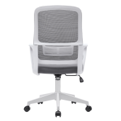 Scaun birou gri alb Salomo 63x56.5x99-109 cm