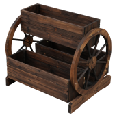 Ghiveci flori lemn maro Saba 64x54x60 cm